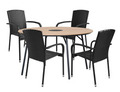 Hagebord Montana teaklook Ø130 cm - Sunlife